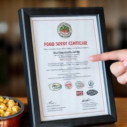 食品安全認証の証明書